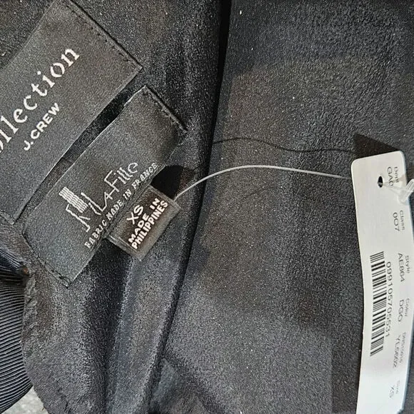 J.Crew Collection Metallic Gold Black Evening Blouse Tank Top Size XS - Picture 3 of 7